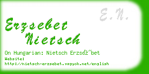 erzsebet nietsch business card